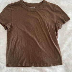 American Eagle Brown Short Sleeve Tee